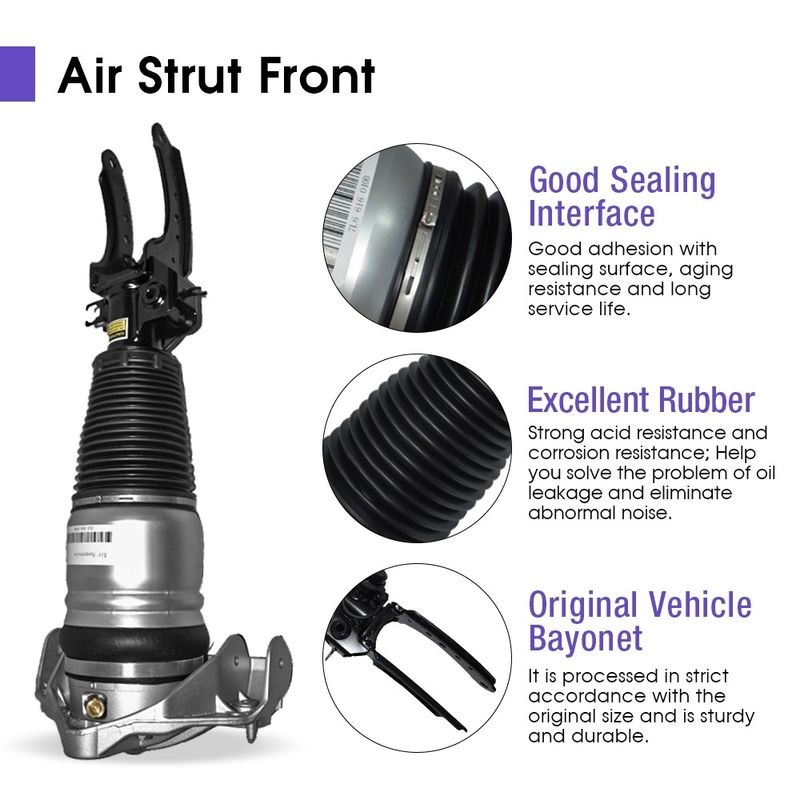 Q7 4L 2007-2015 اتومبیل جدید آویزان هوا آبرسان 7L6616039D آبرسان جلو فشار هوا